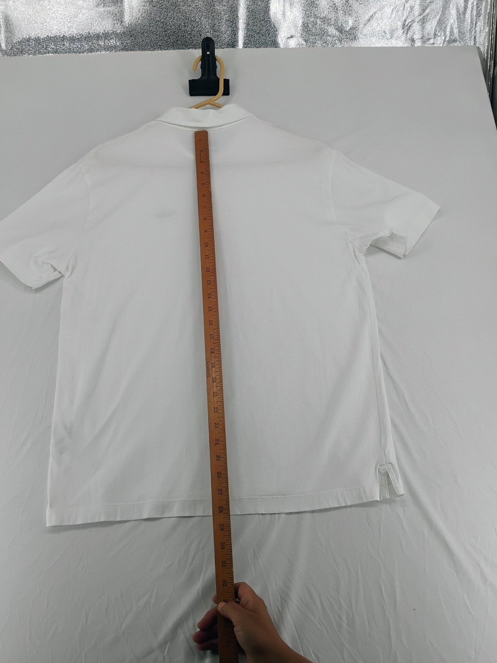 Patagonia White Polo with Blue Shark Patch - Men - Picture 4 of 5